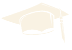 Decorative graduation cap icon