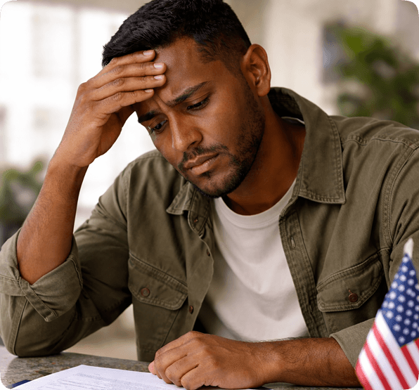 Person in need of legal guidance and support